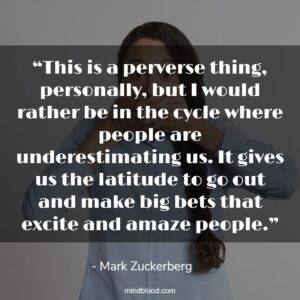 “This is a perverse thing, personally, but I would rather be in the cycle where people are underestimating us. It gives us the latitude to go out and make big bets that excite and amaze people.”