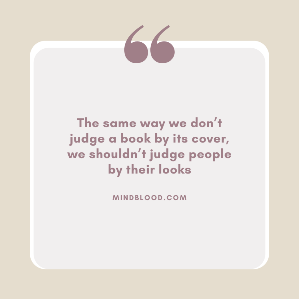 Don’t Judge a Book by Its Cover Quotes - Mind Blood