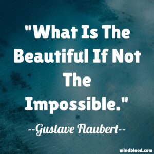 What is the beautiful if not the impossible.
